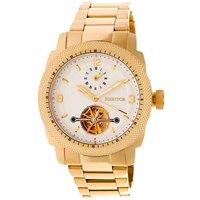 Heritor Automatic Men's Helmsley Semi-Skeleton Bracelet Watch in Gold