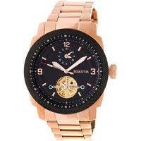 Heritor Automatic Men's Helmsley Semi-Skeleton Bracelet Watch in Rose Gold