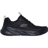 Skechers Men's Edgeride Opm Round Stretch Lace Slip-On Mesh Sneaker Black Mesh | Size: 10