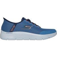 Skechers Men's Go Walk Flex Slip-Ins - Closed Knit Mesh Bungee Navy Textile | Size: 11
