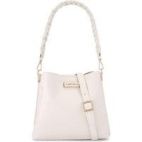 Carvela Women's 'Alessia Plait Midi' Bag in Cream