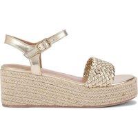 Carvela Women's 'Treccia Flatform' Sandals in Gold | Size: 7