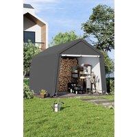 8x12FT Galvanized Tube Storage Shed Waterproof Tool Shelter