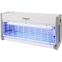 Xterminate UV LED Wall Mounted Fly Zapper Killer Unit in Silver