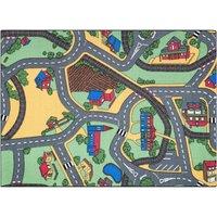 RugsX Rebel Roads Rug in Grey | Size: 140 cm x 200 cm