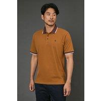 Maine Men's Tobacco Pique Polo Shirt | Size: Medium