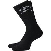 Umbro Men's Crew Socks (Pack of 3) in Black | Size: 9-12