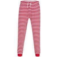 SF Men's Stripe Cuffed Lounge Pants in Red | Size: Medium