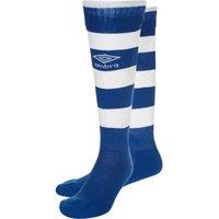 Umbro Men's Hoop Stripe Socks in Mid Blue | Size: 7-12