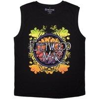 Fleetwood Mac Men's Circle Floral Logo Tank Top in Black | Size: 2XL