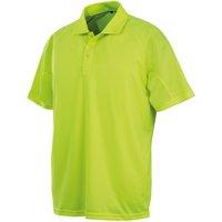 Spiro Men's Impact Performance Aircool Polo Shirt in Yellow | Size: Large