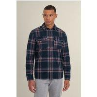 Larsson & Co Men's Skagen - Check Jersey Casual Overshirt in Green | Size: Large