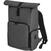 Quadra Men's Q-tech Charge Roll Up Backpack in Dark Grey