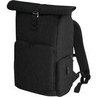Quadra Men's Q-tech Charge Roll Up Backpack in Black