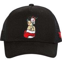 Tokyo Time Men's Geisha Trucker Cap in Black