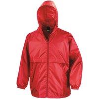 Result Core Men's Lined Lightweight Waterproof Jacket in Red | Size: XS