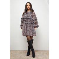 Oasis Women's Smock Long Sleeve Mini Dress | Size: 12