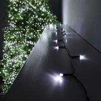 Samuel Alexander 400 LED 40m Premier Christmas Indoor Outdoor Multi Function Battery Operated String Lights with Timer in Cool White