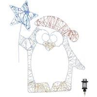 Samuel Alexander 52cm Light up Penguin Dewdrop Silhouette with Twinkling LEDs