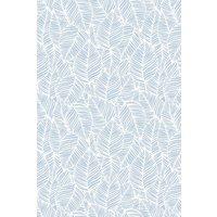 Hoopla Walls Zebra Leaf - Wedgewood 10m Wallpaper in Blue