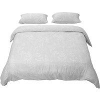 Living and Home 3Pcs Double Bedding Printed Duvet Cover with 2 Pillowcase Set in Grey | Size: King