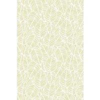 Hoopla Walls Zebra Leaf - Soft Lime 10m Wallpaper in Green