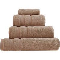 Allure Bath Fashions Luxury Zero Twist Egyptian Cotton Towels in Brown | Size: Bath Sheet