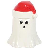Something Different Ghost With Santa Hat Oil Burner in White
