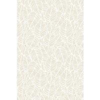 Hoopla Walls Zebra Leaf - Linen 10m Wallpaper in Grey