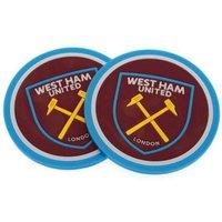 West Ham United FC Coaster Set Pack of 2 in Dark Red