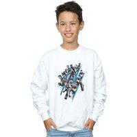 Marvel Boy's Avengers Endgame Logo Team Sweatshirt in White | Size: 3-4 Years