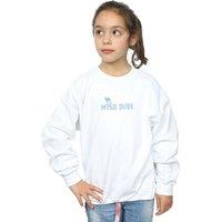 Disney Girl's Aladdin Wish Dude Sweatshirt in White | Size: 3-4 Years