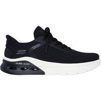Skechers Men's Bobs Arc Waves 2.0 Slip-Ins Engineered Knit Glide-Step Black | Size: 8
