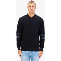 Luke 1977 Men's Dawlish Knitted Polo in Black | Size: Large