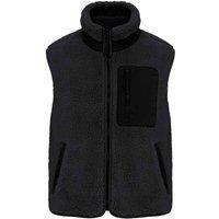 Native Spirit Men's Sherpa Body Warmer in Black | Size: Large