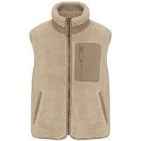Native Spirit Men's Sherpa Body Warmer in Medium Beige | Size: 2XL