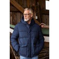 Weird Fish Men's Calderwood Heavy Weight Padded Jacket in Midnight | Size: Large