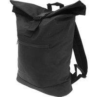 Bagbase Men's Roll-Top Backpack Rucksack Bag (12 Litres) Pack of 2 in Black