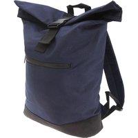 Bagbase Men's Roll-Top Backpack Rucksack Bag (12 Litres) Pack of 2 in Navy