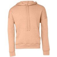 Bella + Canvas Men's Sponge Fleece Hoodie in Peach | Size: Small