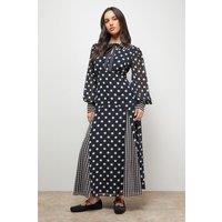 Oasis Women's Statement Collar Long Sleeve Maxi Dress | Size: 12