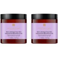 Dr. Botanicals Women's Skin Calming Clear Skin Natural Anti-Blemish Scrub 120ml Twin Value Savings Pack in White | Size: 240ml