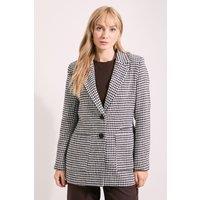 Wallis Women's Principles by Check Blazer Coat in Mono | Size: 14