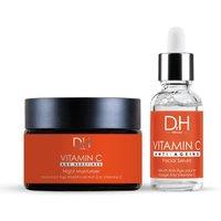 Dr H Women's Anti-Ageing Vitamin C Facial Serum 30ml + Vitamin C Anti-Ageing Night Moisturiser 60ml in White
