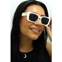 Miu Miu Women's Rectangle White Dark Grey MU07YS