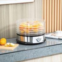 HOMCOM 5 Tier Food Dehydrator 250W Muti Food Dryer with Adjustable Temperature in Silver