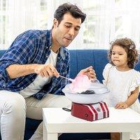 HOMCOM Professional Cotton Floss Machine Candy Maker Making Electric Sugar in Red