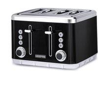 Geepas Arcus Collection 4 Slice Toaster with 7 Browning Levels 1860W in Black