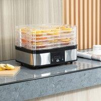 HOMCOM 5 Tier Food Dehydrator 245W Muti Food Dryer Adjustable Temperature in Silver