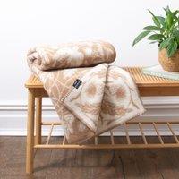 Native Natural Soft Beige Bird Pure Wool Blanket | Size: Large